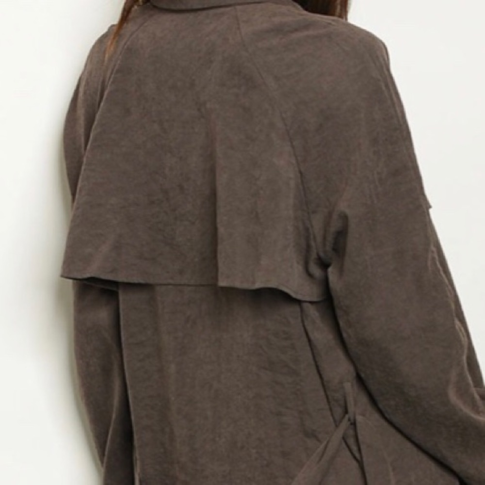❄️CHOCOLATE TRENCH COAT - Picture 3 of 4